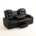 Home Theater Recliner Built for Movie Marathons, Flip-Down Middle Seat, 150° Recline, RV Wall Hugger