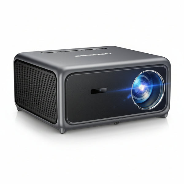 4K Smart Projector with Wifi 6 & Bluetooth - UHD Movie Projector, Tof Auto Focus & Keystone, MEMC, Built-In Streaming Apps, Dolby Audio Home Theater for Outdoor Movie Night & Bedroom Cinema
