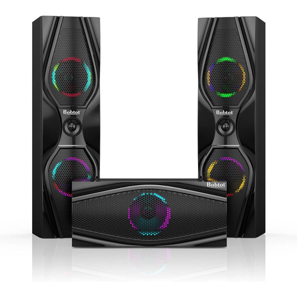 5.1 Bluetooth Home Theater Systems Surround Sound Speakers 1200 Watts 10 Inch Subwoofer 5.1/2.1 Channel Audio Stereo System with ARC Optical & USB Input for TV Ultra HD AV DVD FM Radio