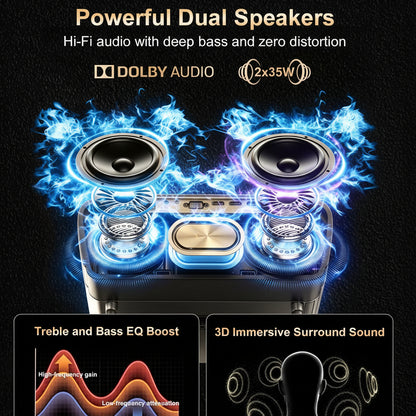 2550 ANSI Daytime Projector, 4K Smart Google TV Projector with Dual 35W Speakers Dolby Audio, Shorter Throw, Tof Autofocus, HDMI ARC, NFC Wifi 6 & Bluetooth 5.4 for Home/Outdoor Movie Nights, Gaming