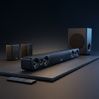 5.1.2Ch Sound Bar with Dolby Atmos, Surround Sound System for TV with 2 Surround Speakers, Sound Bar for Smart TV, Soundbar with Subwoofer for Home Theater, BT 5.4, HDMI Earc, Skywave Series — Studio Shot