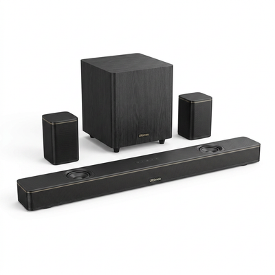 7.1.4 Channel Soundbar Built for Theater Immersion, Dolby Atmos, Wireless Rear Speakers, 8-Inch Subwoofer