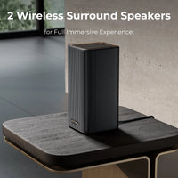 7.1.4Ch Sound Bar with Dolby Atmos, Surround Sound System for TV with 2 Surround Speakers, Sound Bar for Smart TV, Soundbar with Subwoofer for Home Theater, BT 5.4, HDMI Earc, Skywave Series
