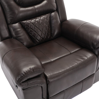 Home Theater Seating Manual Recliner Chair With Led Light Strip For Living Room