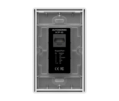 Autonomic KP-6 In-Wall Keypad for Mirage Audio Systems - view 2